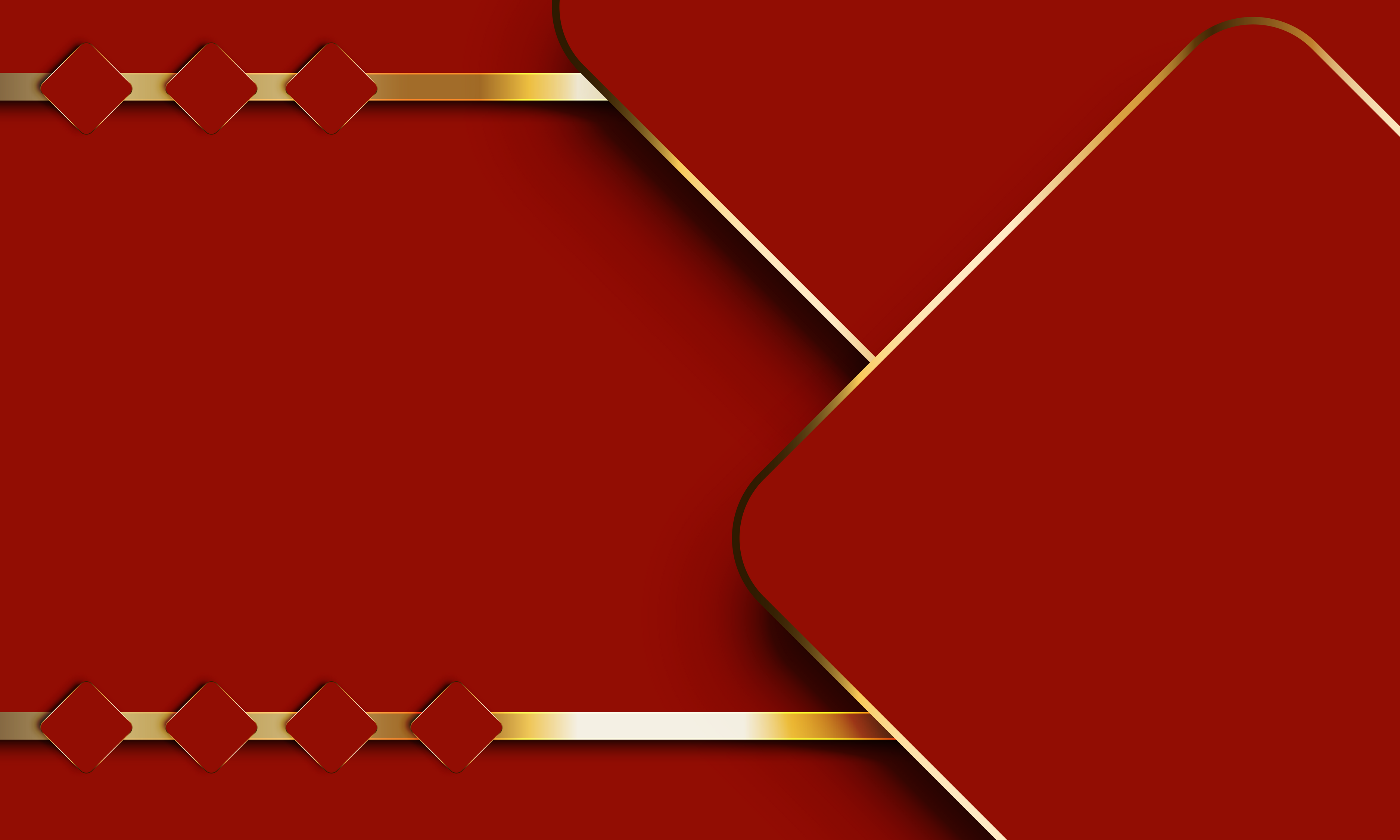 Abstract shape red background